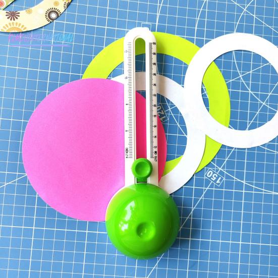 1 комплект кругового резака, простой в использовании, прочный круглый резак, круглый режущий инструмент с регулируемым диаметром для поделок из бумаги