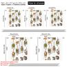 2pcs 2D flat printing Scene Curtains Cats Hanging Plants Versatile Polyester Fabric Without Electricity Holiday Decorations
