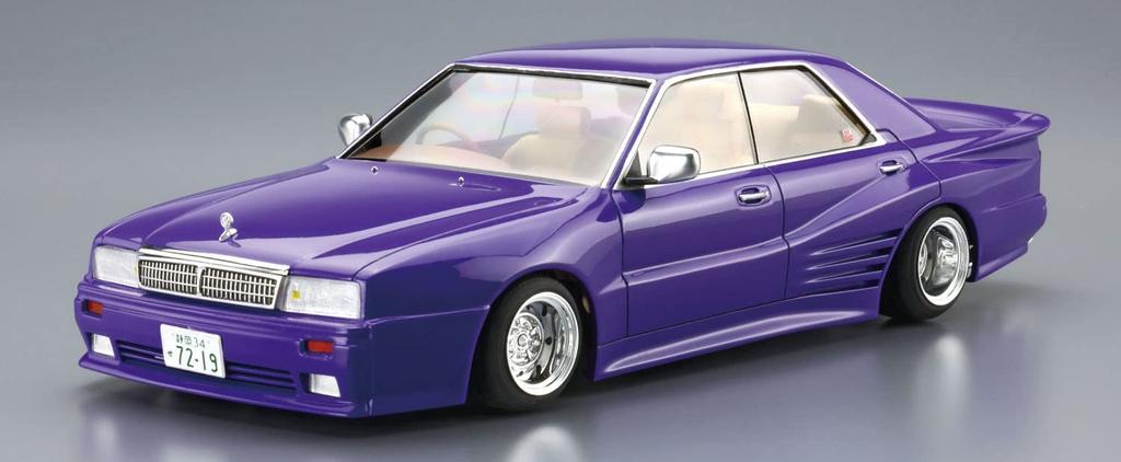 Aoshima Bunka Kyozaisha The High Socar Series Nissan Y31 Cima Plastic Model Molding Color 1/24 No.4