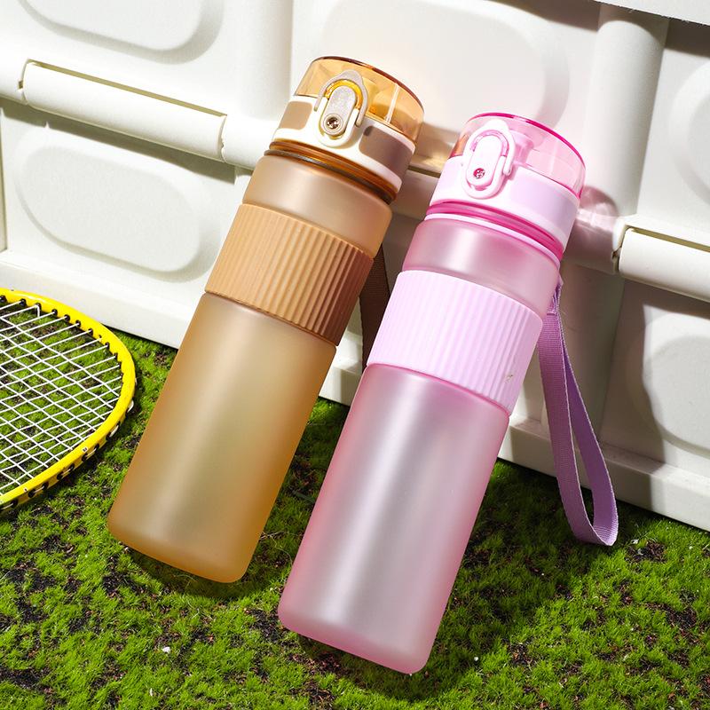 Унисекс Нескользящая Спортивная Бутылка - Матовый Пластиковый Тамблер с Блокируемой Крышкой, Предметы первой необходимости для спортзала и улицы для мужчин/женщин