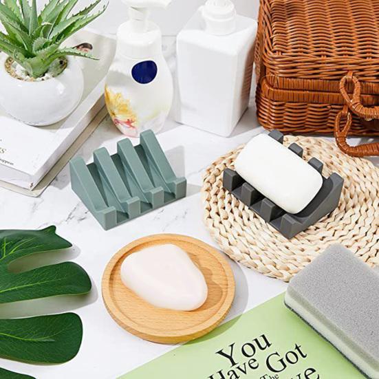 Держатель для мыла, практичная нескользящая мыльница с легким доступом, мыльница, кухонная полка для хранения губок, мыльница для душевой комнаты