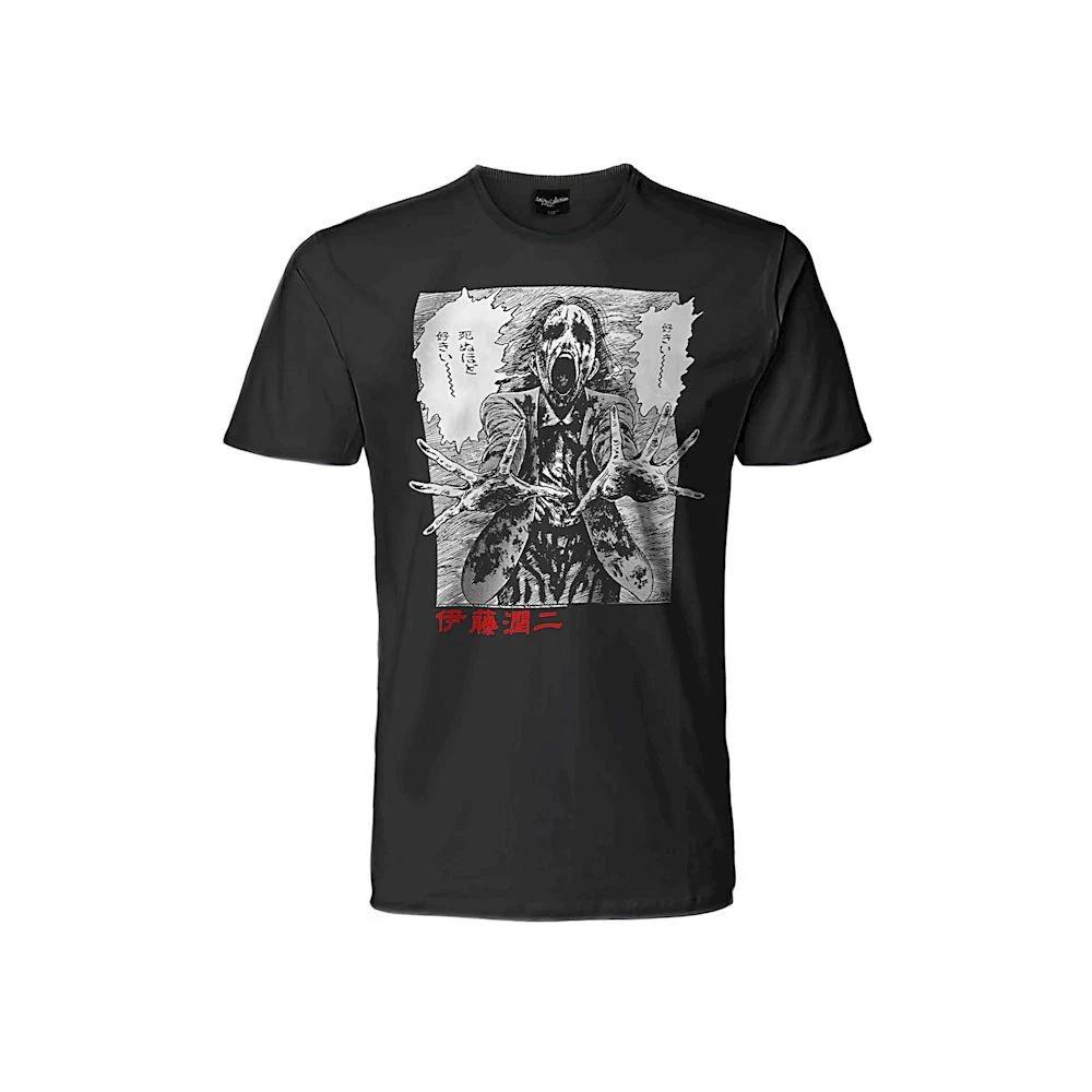 Junji Ito Ghoul Original Official T-Shirt Jersey Black T-Shirt-