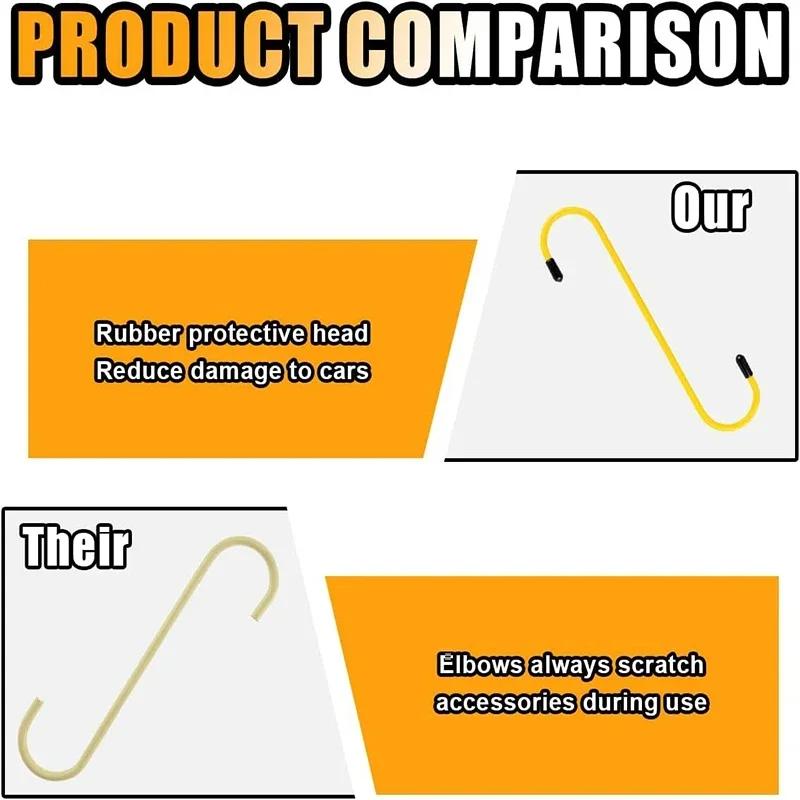 Универсальные инструменты для работы с тормозными подшипниками, осями, подвеской. Крюки для автомобильных тормозных суппортов, крюки-подвески для автомобильных тормозных суппортов с резиновыми наконечниками