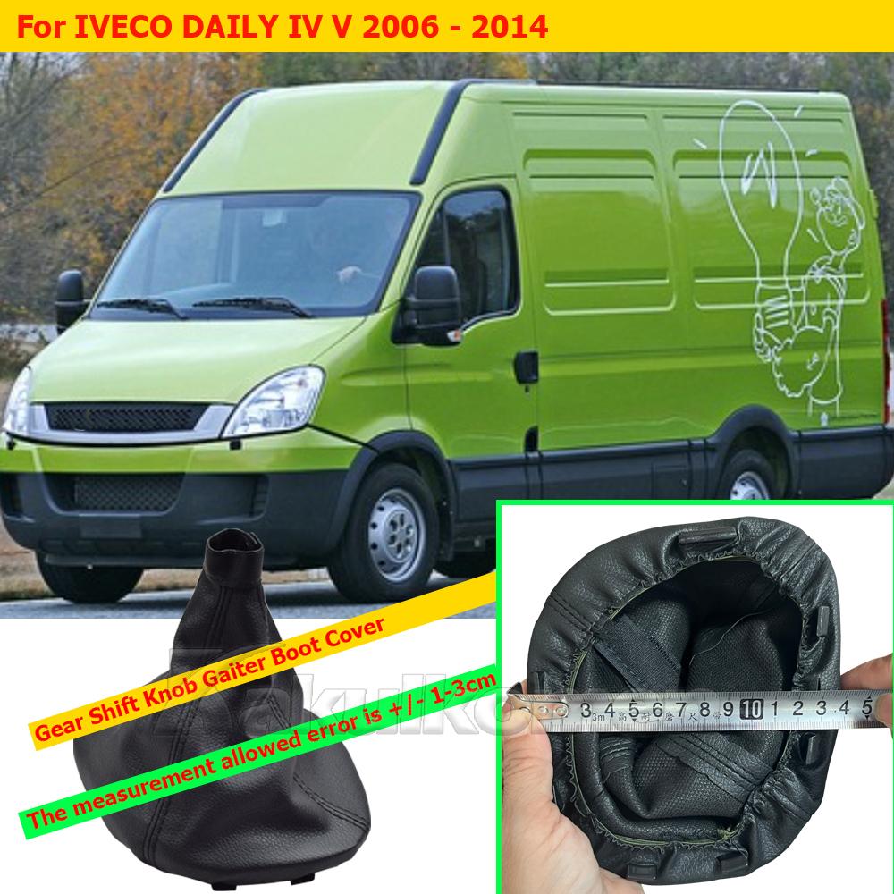 For IVECO DAILY IV V 2006-2014 Car ABS Base Leather Dust Cover Gear Shift Knob Gaiter Gaitor Collar Boot Dust Cover