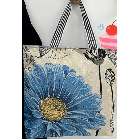 Harajuku Style Cartoon Canvas Bag, Literary Large-Capacity Shoulder Bag, Linen Trendy Cool Ethnic Style Women'S Bag