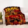 Lamine Yamal's Spain's Yamal Celebrates Victory Blanket Durable Comfort Suitable for Livingroom Chair Bed All-Season Use Digital Print Gifts For Famil