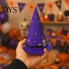 Foldable Party Gift Boxes Halloween Candy Box for Kids, Witch Hat Shaped Cardboard Container, Chocolate Packaging Parties Treat or Trick Cookie Snack