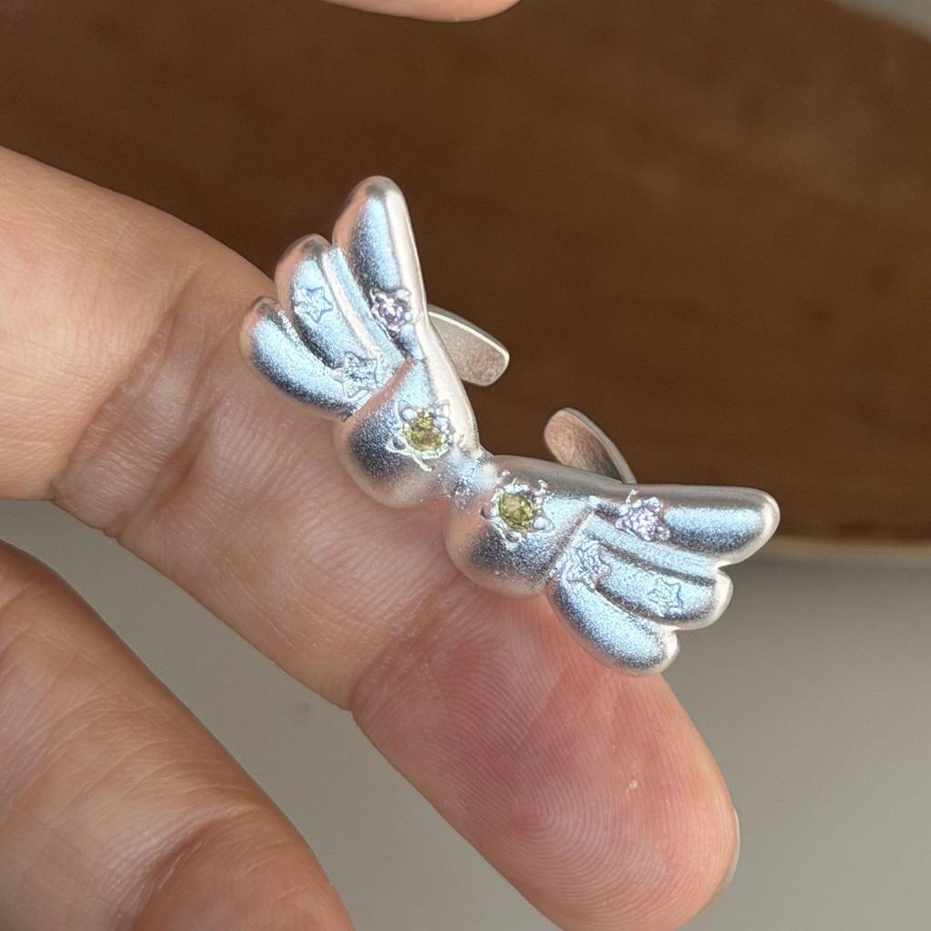 Xiaomi BF CLUB 925 Sterling Silver Ring For Women Jewelry Retro Blue Stone Open Vintage Handmade Ring Allergy For Party Birthday Gift