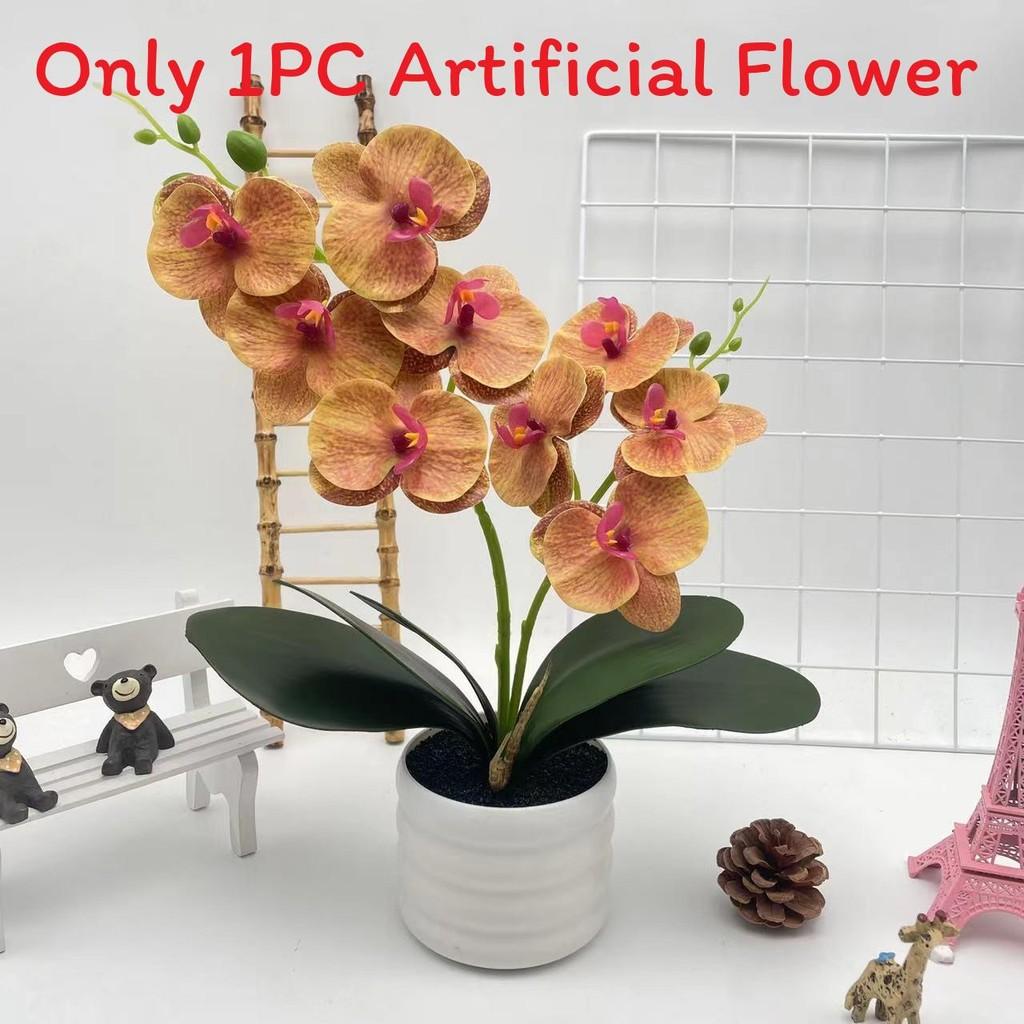 Phalaenopsis Artificial Flower Plant Pot For Wedding Decor And Photography Indoor Outdoor Display