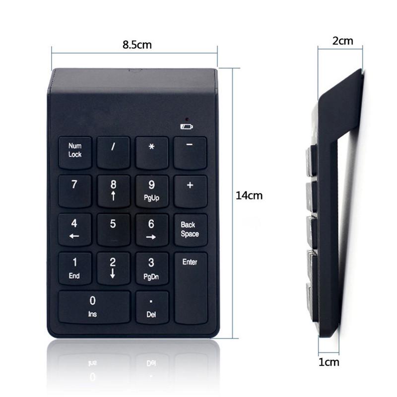 Беспроводная 2,4G Mini Usb 18-клавишная цифровая клавиатура Цифровая клавиатура ПК Клавиатура ноутбука