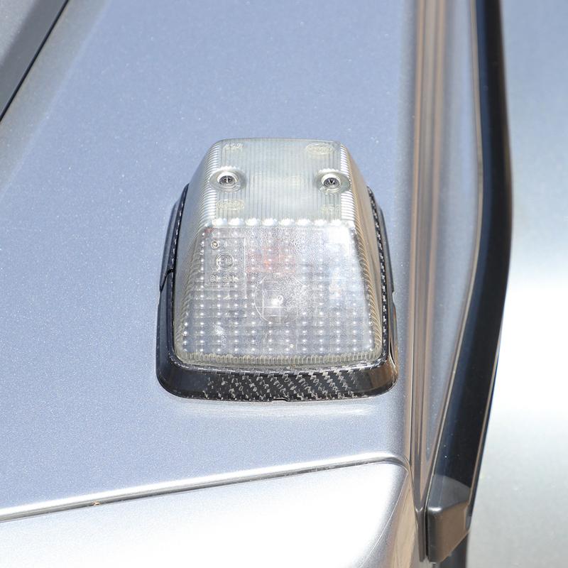 Для Mercedes-benz G Class W463 2004-2018 Настоящее углеволокно Автомобильный капот Указатель поворота Декоративная рамка Накладка Наклейка Автоаксессуары