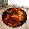 Round  Rug – Vibrant Decorative Mat for Bedroom, Kids’ Playroom, Living Room or Under Chair