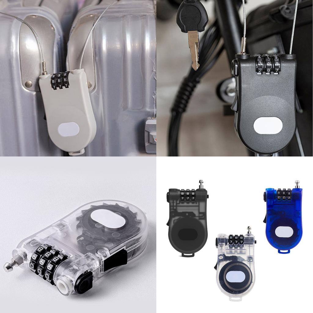Cycling Helmets Cable Lock Backpacks Luggage Security Cable Padlock Combination Password Lock Motorcycle Helmets Lock