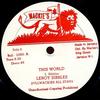 12-дюймовая пластинка LEROY SIBBLES / NOEL DELAHAYE & JAH - This World / Pretty Looks BULL1050 Wackie's Ямайское регги, ска и даб Б/У