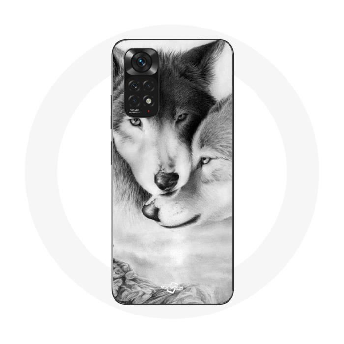 Coque pour Xiaomi Redmi Note 11 4G Loup Duo animaux