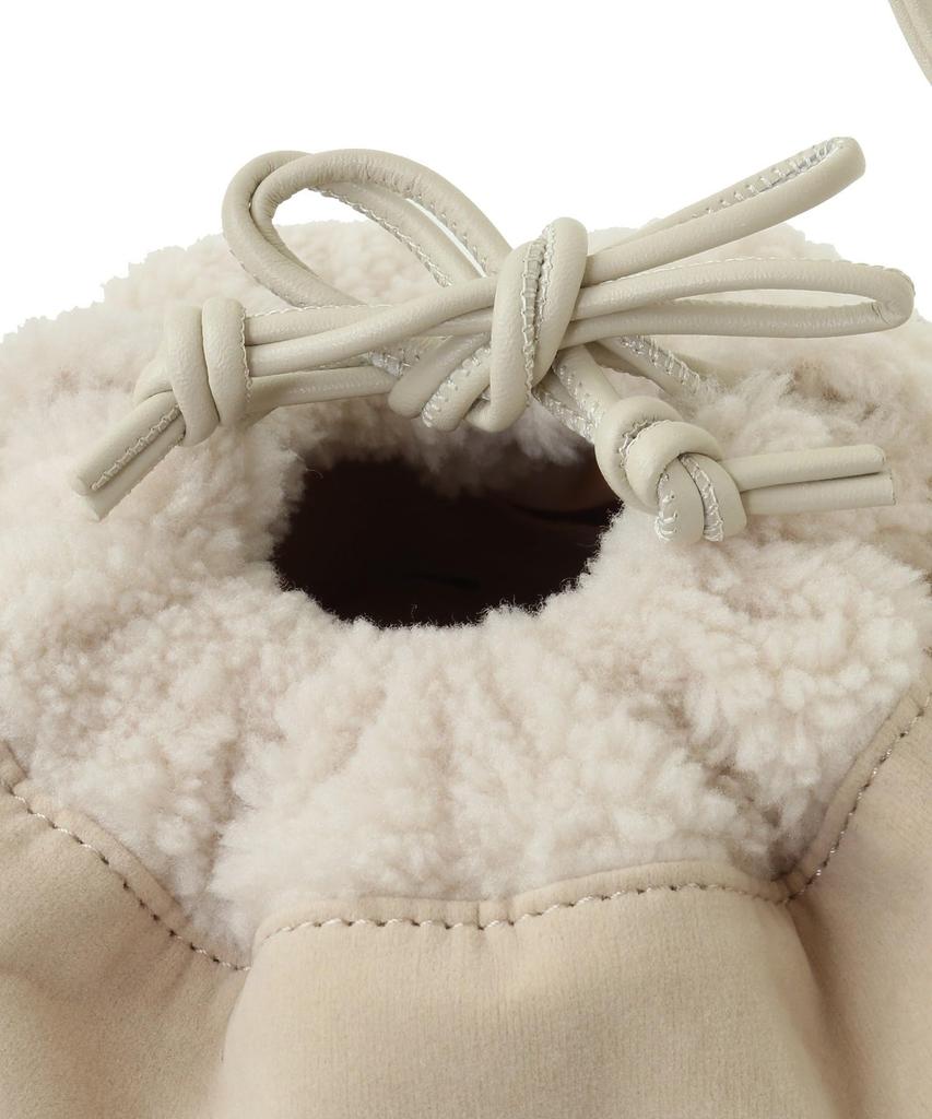 Женская сумка на плечо Maison de Fleur из овчины на шнурке, Розовый, 08000039000