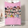 C-Chi-bi Maruko Bedroom Decoration Fleece Blanket for Decorative Sofa Fluffy Soft Blankets Bedspread on the Bed Boho Home Decor