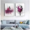 Dance Girl Canvas Painting Home Wall Decor HD Printed Elegant Dancing Ballerina Modular Pictures Ballet Posters and Prints No Frame