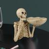 Resin Skull Storage Tray Skull Head Skeleton Fruit Plate Home Decor   Dresser