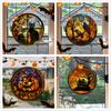 Halloween Static PVC Window Glass Stickers Glue Free Decorative Film For Home Indoor Window Glass