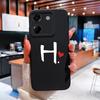 Модный креативный чехол для телефона с 26 буквами для Xiaomi Poco M7 M6 M5 M5S M4 M3 M2 Pro, жидкий силиконовый защитный чехол против падения, мягкая задняя крышка для Xiaomi Shell