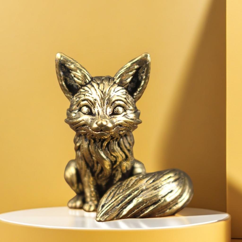 Brass Tabletop Figurine, Antique-, Hand-crafted Metal Craft, Scenic Metal Craft