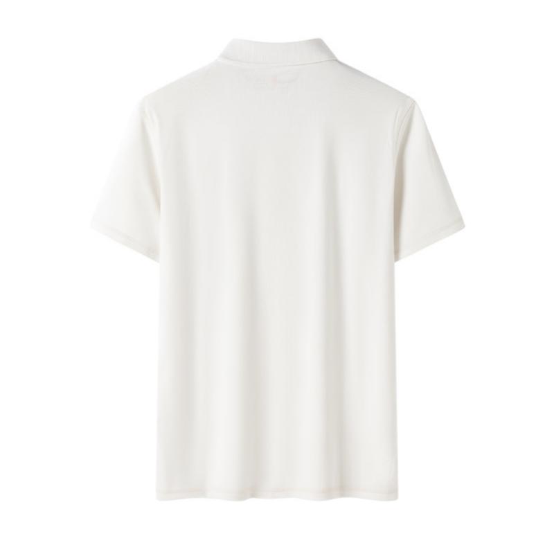 Timberland Логотип Удобная Дышащая Повседневная Футболка-поло с коротким рукавом Мужские топы Винтажно-белый A5QHJ-CM9