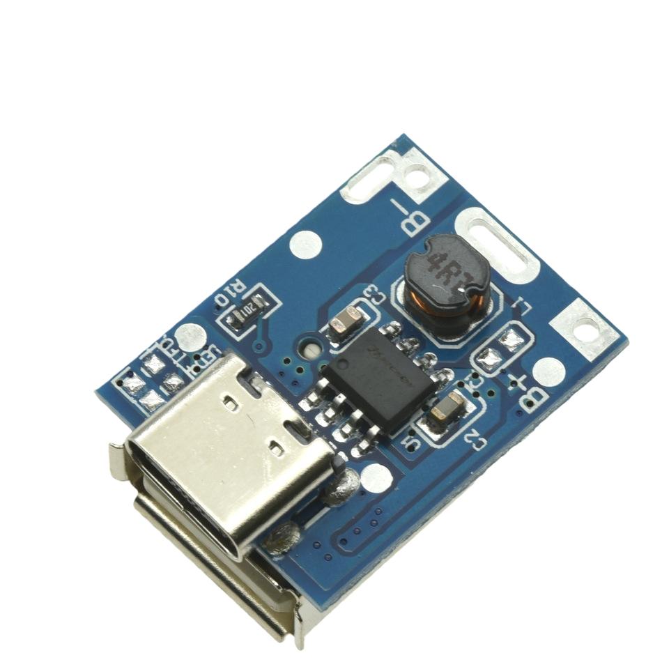 5V 1A Повышающий модуль питания Micro USB Type-C Плата зарядного устройства литиевой батареи Защита от перезаряда Светодиодный индикатор 134N3P DIY