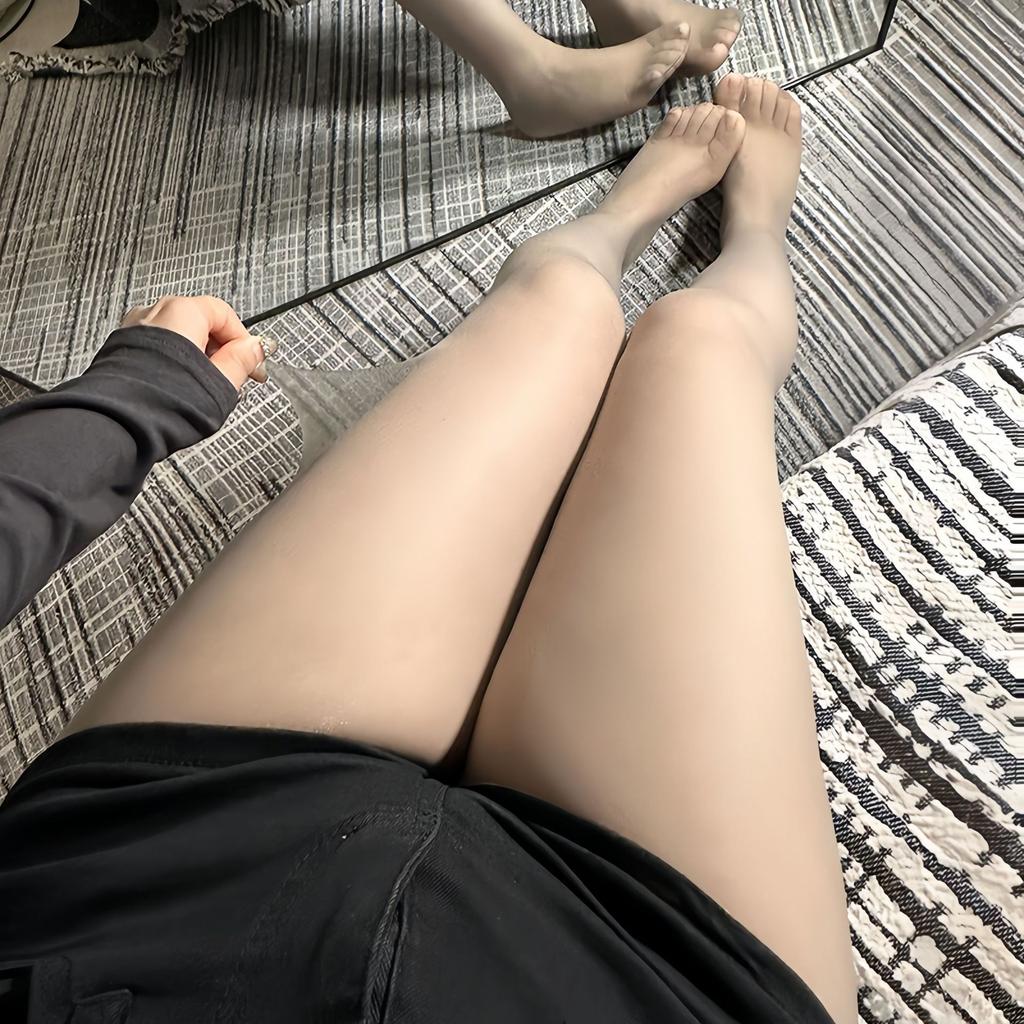 Ночной клуб Блестящие колготки Леггинсы Сверкающий Белый Шелк Стройнящие JK Детки Телесный Блестки Блеск