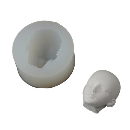 Yousheng силиконовая форма для лица куклы для изготовления шоколадных конфет 3D форма для головы ребенка легко снимаемая чистая форма для сиропа помадка шоколадная моделирующая паста