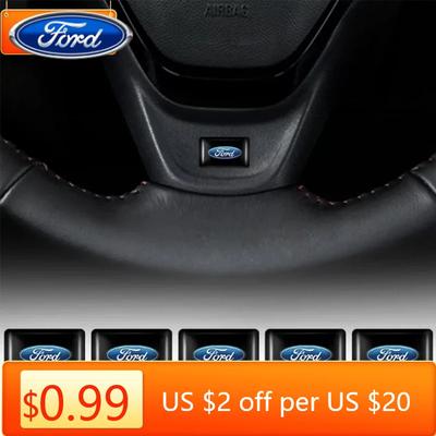 Автомобильная наклейка 2026 Ford Новый 2025 Горячая 10 шт. Автомобильный стайлинг 3D Эпоксидные наклейки для украшения руля и приборной панели автомобиля Для Ford Fiesta E