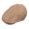 New suede leather brim splicing forward hat women's autumn and winter high-quality old money wind retro warm cap