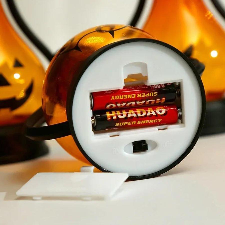 1 шт. Новый Портативный Светодиодный Фонарь на Хэллоуин Форма Тыквы Призрака Ужасающий Ветровой Фонарь Настольное Украшение для Дома Бара Фестиваля