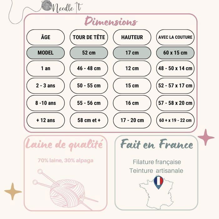 NEEDLE IT® Kit Tricot Débutant - Snood à Tricoter - Laine & Baby Alpaga - Aiguilles Incluses - Idée Cadeau