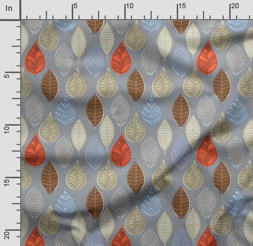 Soimoi Принт с листьями, хлопковый батист, ткань для квилтинга, продаваемая во дворе, хлопчатобумажная ткань средней плотности шириной 42 дюйма,