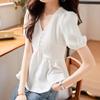 NaVaVa Women LoVely Short SleeVe V Neck Blouse Nb2560