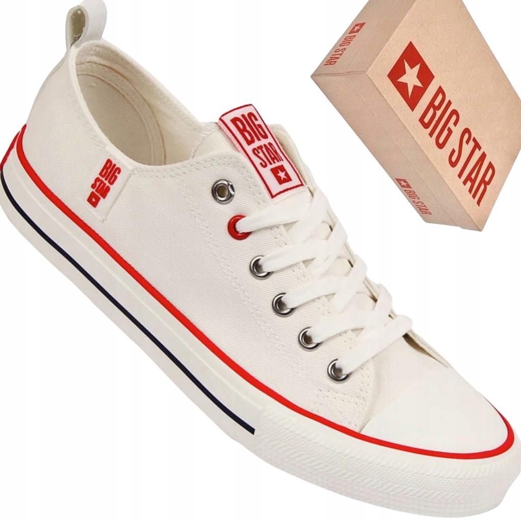 Big Star men's sneakers JJ174062 white sports sneakers size