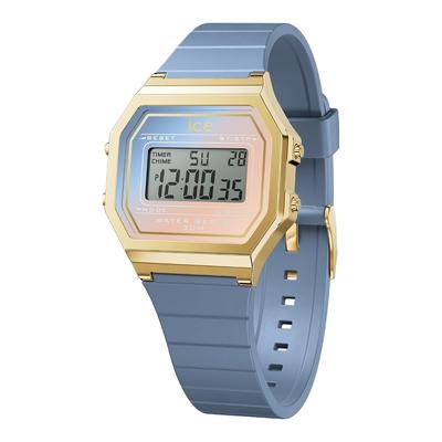 ICE WATCH Официально импортированные часы ICE digit retro sunset 32 мм силиконовый резиновый ремешок 022717 женские синие Majestic
