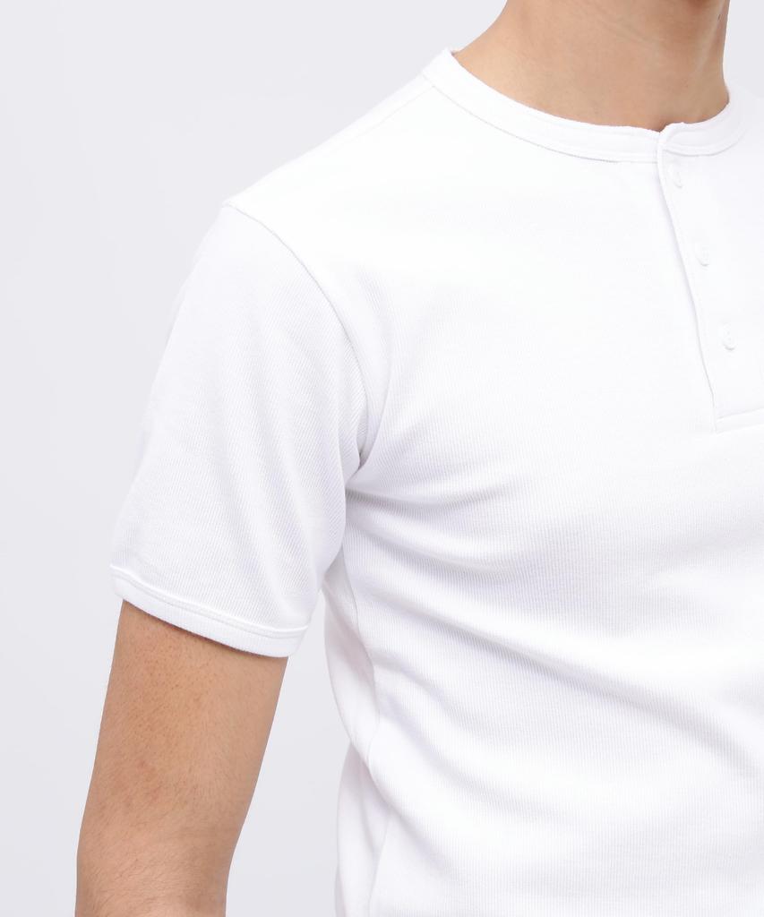 AVIREX DAILY RIB HENRY NECK TEE 6143504