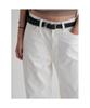 8SECONDS Semi-Wide Linen Denim White