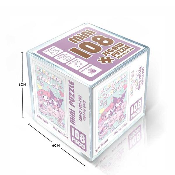 Sanrio персонажи магазин воздушных шаров Cinnamoroll Cube Пазл 108 шт. Kuromi My Melody Pom Pom Purin Cinnamoroll