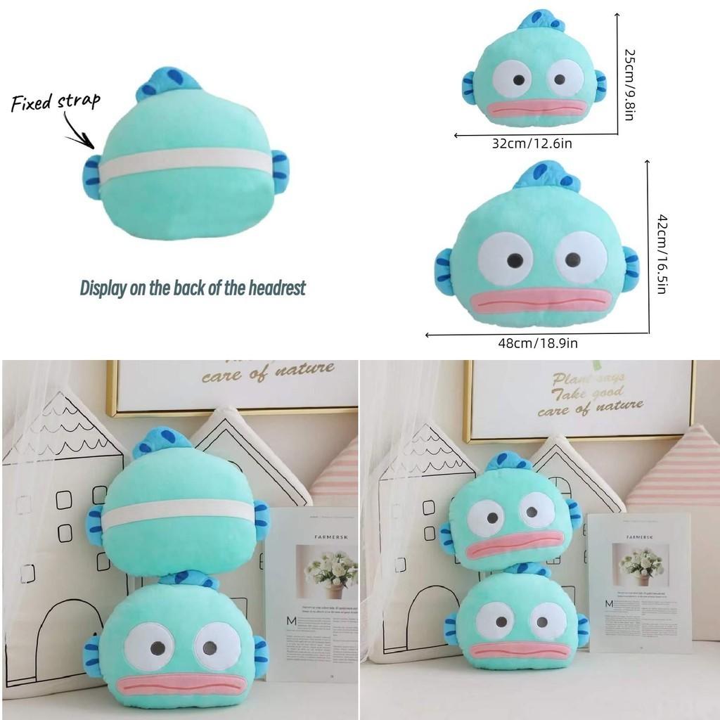 Adorable Mermaid Hantham Stuffed Animal, Quirky And Fluffy, Decorative Pillow For Home