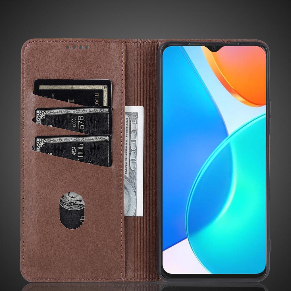 Роскошный магнитный адсорбционный кожаный чехол для Huawei Honor X8 5G 6.5" Flip Cover Защитный чехол Capa Fundas Coque