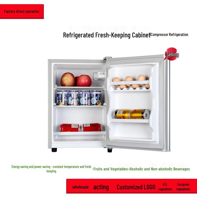 Ice Bar Single Door Mini Refrigerator Wine & Tea Cabinet Display Freezer