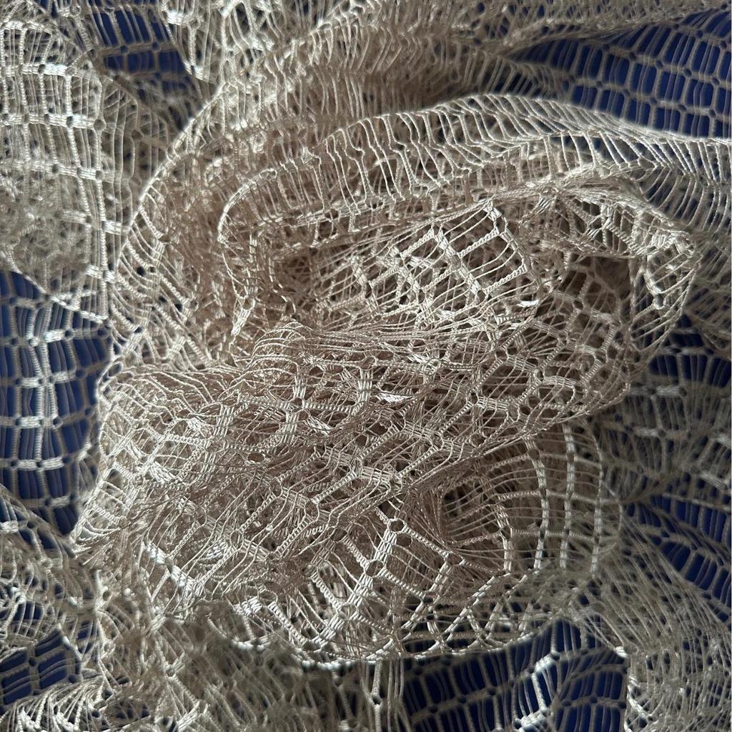 Ткань для штор с 3D-сеткой, Дышащая сетка с крупными ячейками, вязаная по основе, Светопропускающая марля для штор в гостиную и спальню