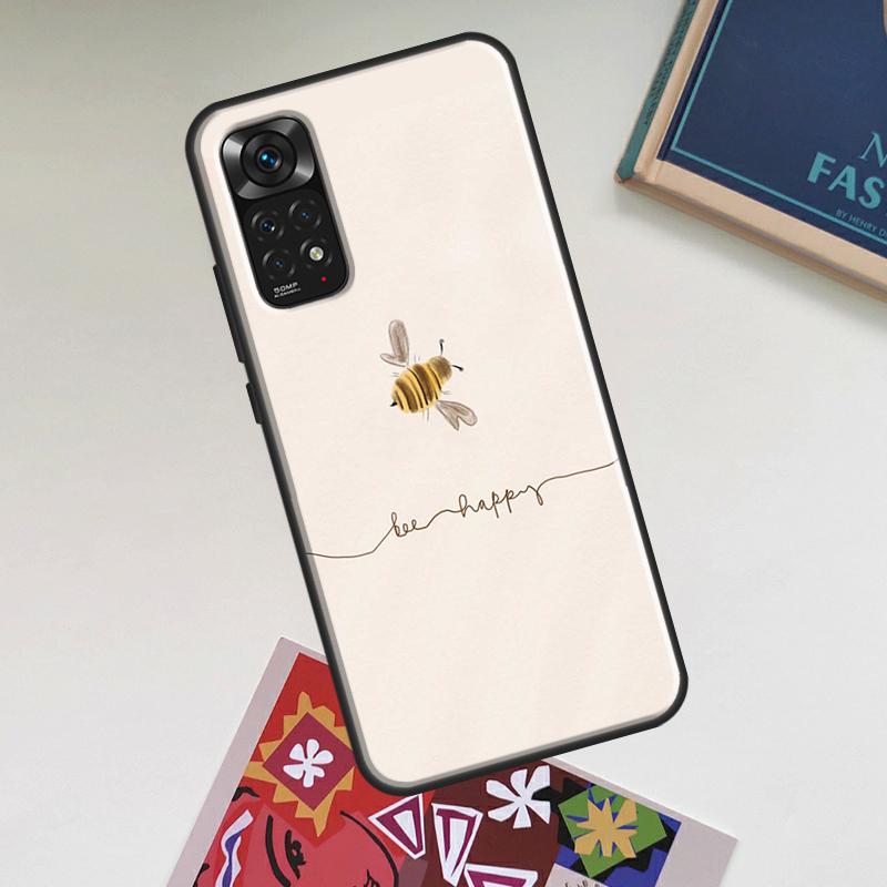 Bee Art Case For Xiaomi Redmi Note 12 Pro Plus 8 9 10 11 Pro 8T 9S 10S 11S 12S 9C 10A 10C 12C Cover
