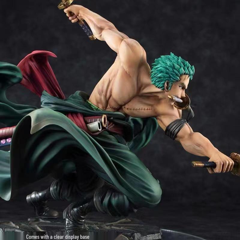 Roronoa Zoro Three-Sword Style Action Figure - Anime Model Ornament Gift