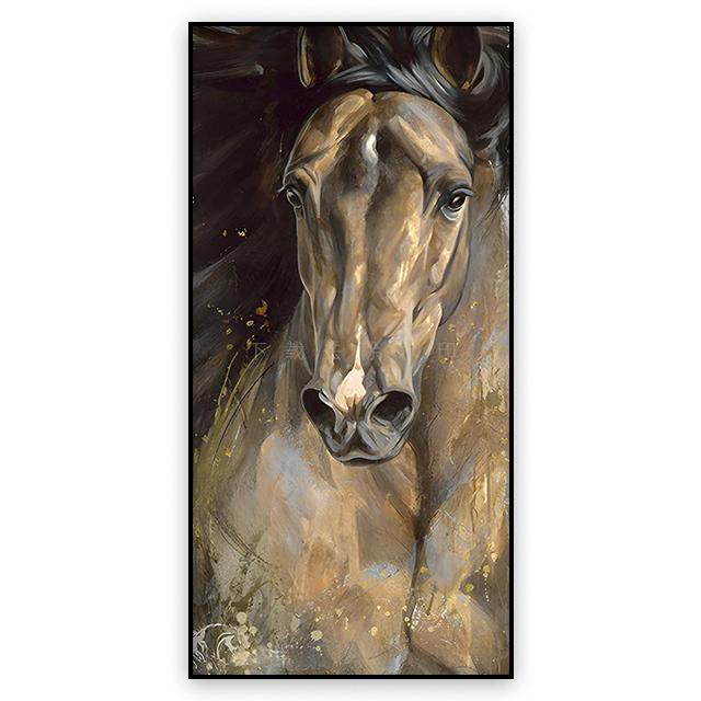 Животное Лошадь Украшение Картина Аннотация Простой Стиль Холст Плакат Гостиная Стены Искусства Фрески для Современного Домашнего Декора Эстетика