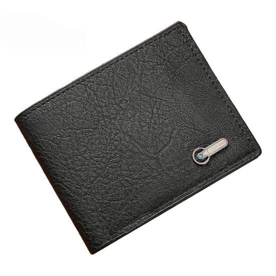 Мужской кошелек из искусственной кожи однотонный винтажный большой вместимости многокарманный портативный складной кошелек для хранения монет и мелочи карточный взрослый секс-одежда CLE