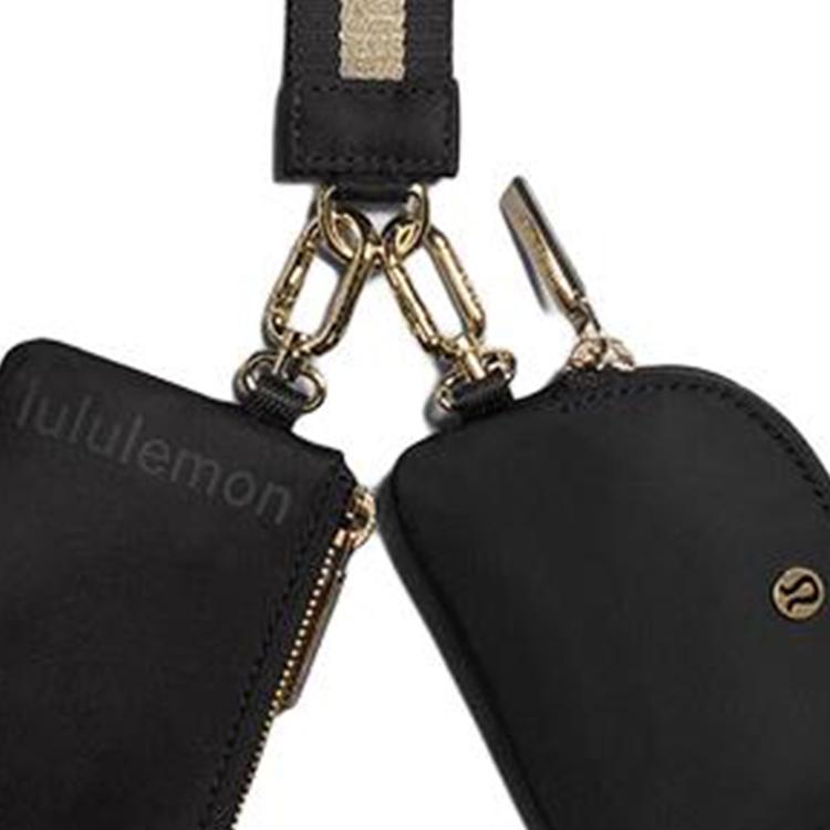 Lululemon Съемная маленькая сумка на молнии спереди, сумка-кошелек на запястье из переработанного нейлона, обычные женские сумки LW9EVCS-63516